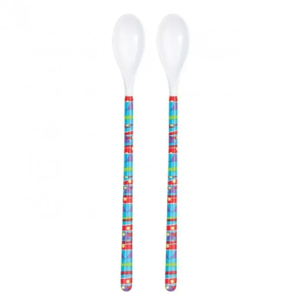Saro Baby Lžičky Ultra Long 2ks Red/Blue