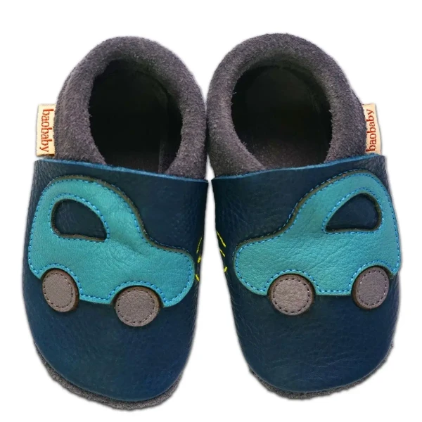 Baobaby Soft Sole capáčky,classic BUGGY navy auto tmavě modé, L