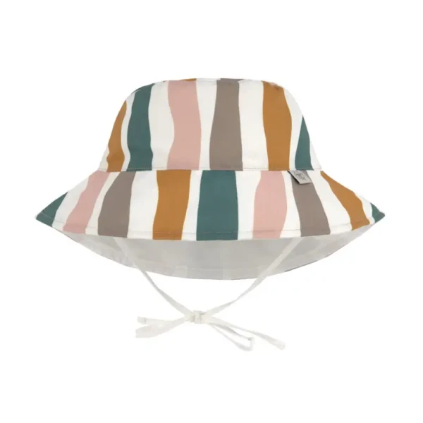 LÄSSIG Sun Protection Bucket Hat 2024 waves pink/nature 19-36 mon.