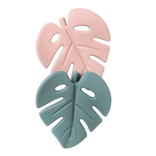 Saro Baby Silikonová kousátka Jungle Mint/Blossom