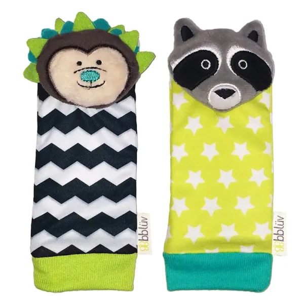 BBLUV Chrastící ponožky Düo Hedgehog / Racoon