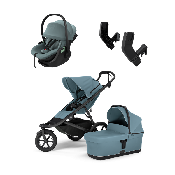 THULE Urban Glide 3 Mid Blue + Thule Maple Newborn bundle