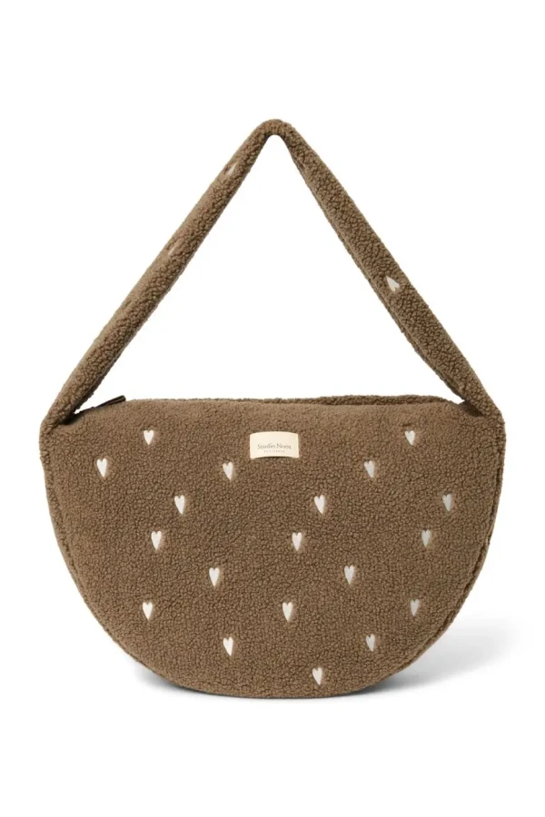 STUDIO NOOS - Teddy Cross Body Bag Brown Hearts
