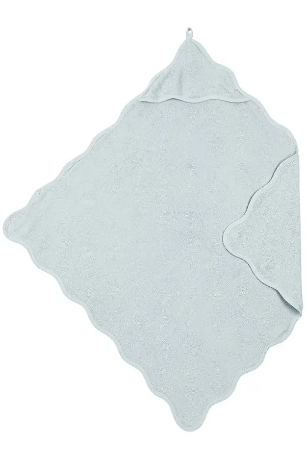 Osuška s kapucí Wavy - Grey blue