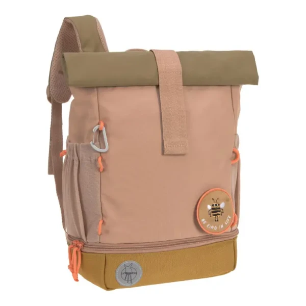 LÄSSIG Mini Rolltop Backpack Nature hazelnut