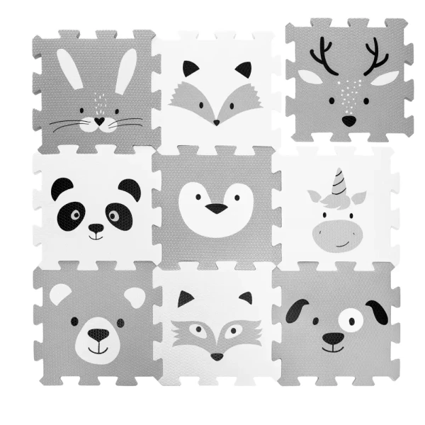 Zopa Penová podložka Puzzle 30x30 cm 9ks, Forest
