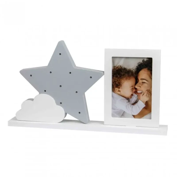 Dooky Rámeček na fotografii s LED osvětlením Starlight Frame Grey