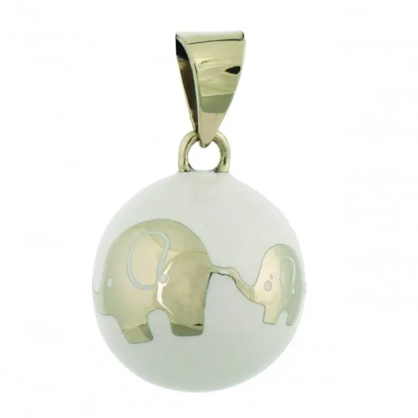 Bola Těhotenská rolnička ESSENTIALS White elephant