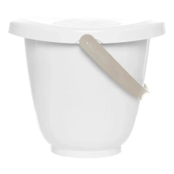 Kyblík na pleny s víkem LUMA - White