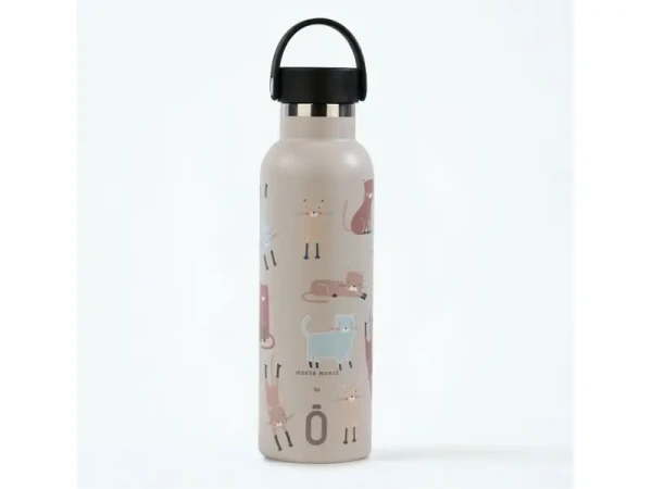 Runbott Termofľaša 600 ml Cats Taupe