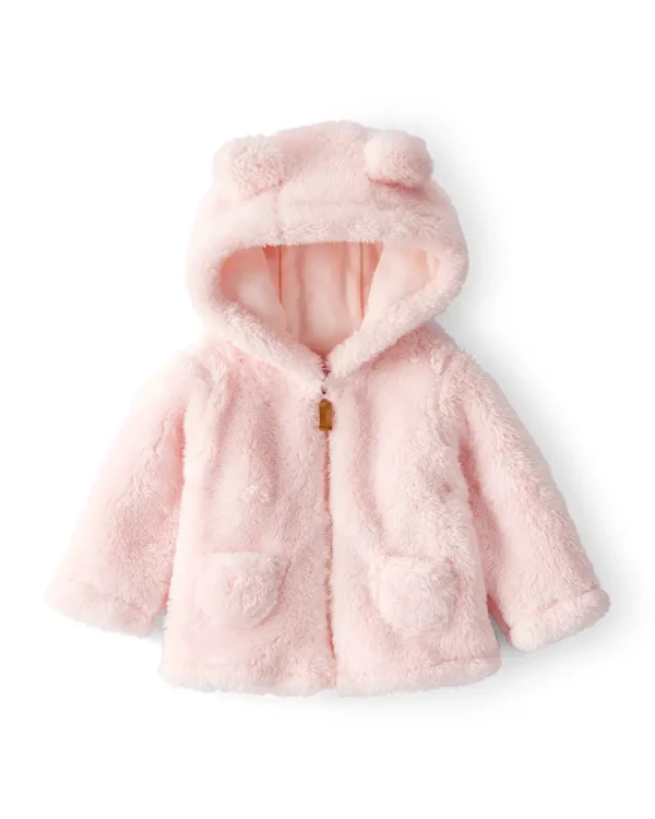 CARTER'S Bunda Sherpa na zip pink dívka 6m/vel.68