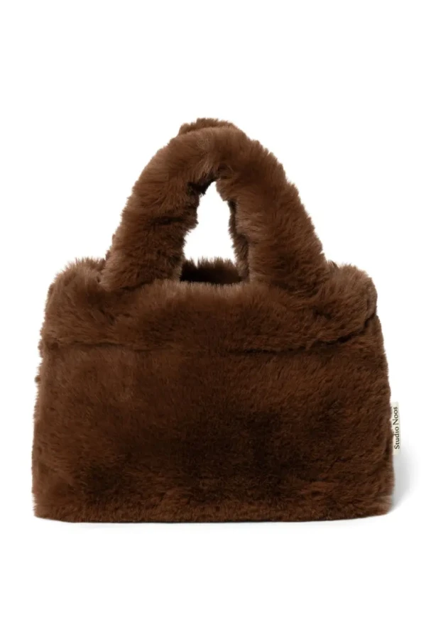 STUDIO NOOS - Faux Fur Mini Handbag Brown