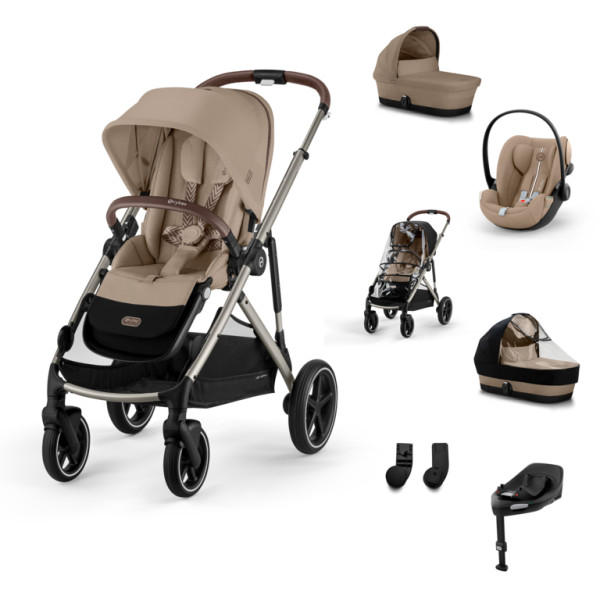 Cybex Gazelle S Kombinovaný kočík SET XL - Almond Beige - Taupe Rám