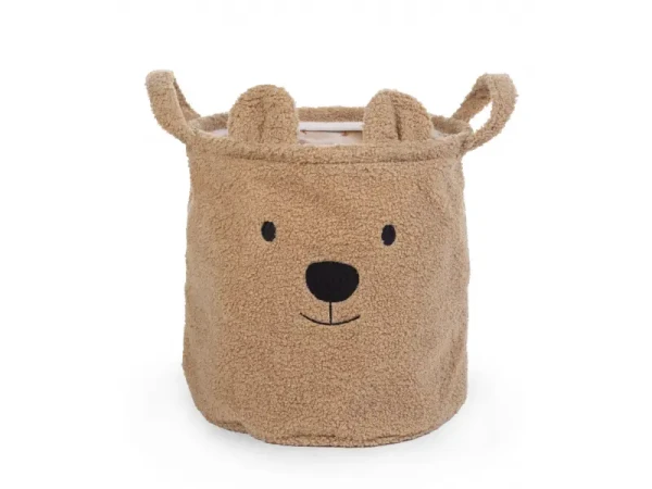 Childhome Koš na hračky Teddy Beige 30x30x30 cm
