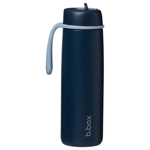 Nerezová termolahev s brčkem 690 ml - midnight