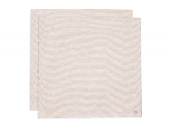 Jollein Pleny zavinovací 2ks 115x115 cm Miffy Stripe Biscuit