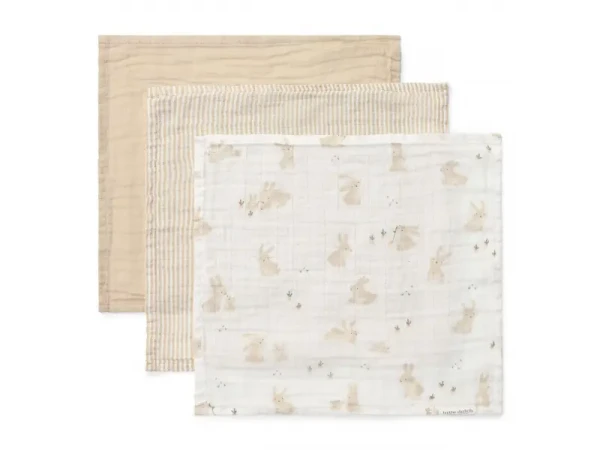 Little Dutch Obrúsky mušelínové 3 ks Baby Bunny