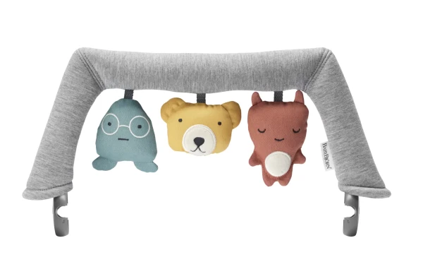 BABYBJORN Hračka na lehátko textilní zvířátka, Soft Friends, BabyBjörn