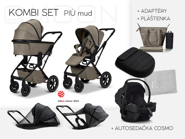 PIÚ Kombi set Black matt - MUD