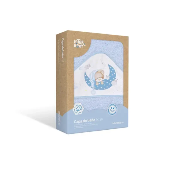 INTERBABY | OSUŠKA froté Medvídek spí - modrá