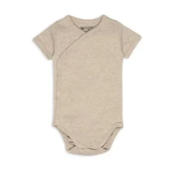 LODGER Body s krátkým rukávom Melange Beige vel. 56