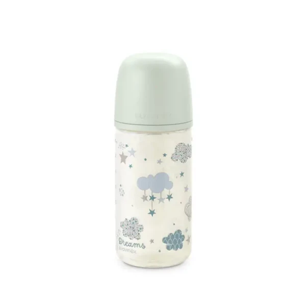 SUAVINEX | Láhev sklo DREAMS 240 ml fyziologická SX PRO +0 SF - zelená