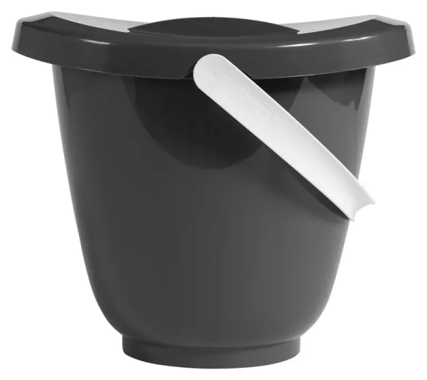 Kyblík na pleny s víkem Luma - dark Grey