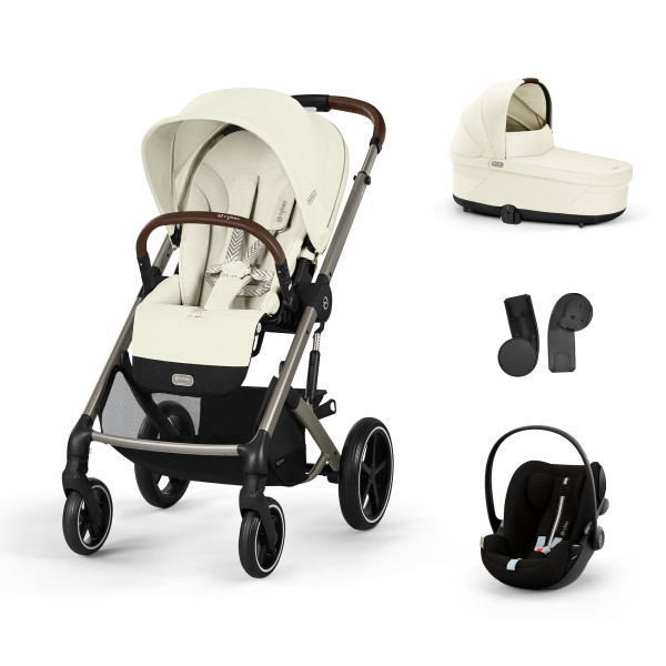 CYBEX Kombinovaný kočárek BALIOS S LUX SET S - Seashell Beige