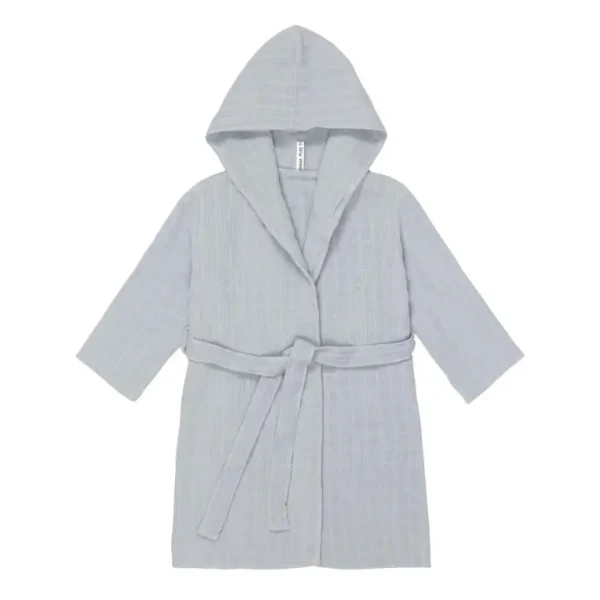 LÄSSIG Muslin Bathrobe 2024 powder blue 24-36m.