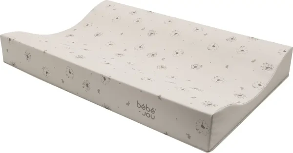 Bebe-Jou Přebalovaci podlozka dvoustranná Bébé-Jou Tiny Sheep allover Taupe 72x44 cm
