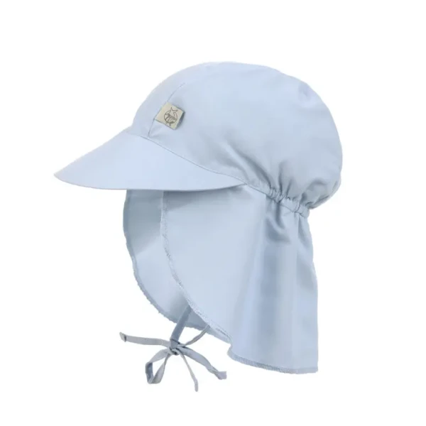 LÄSSIG Sun Protection Flap Hat sky blue 07-18 mo.