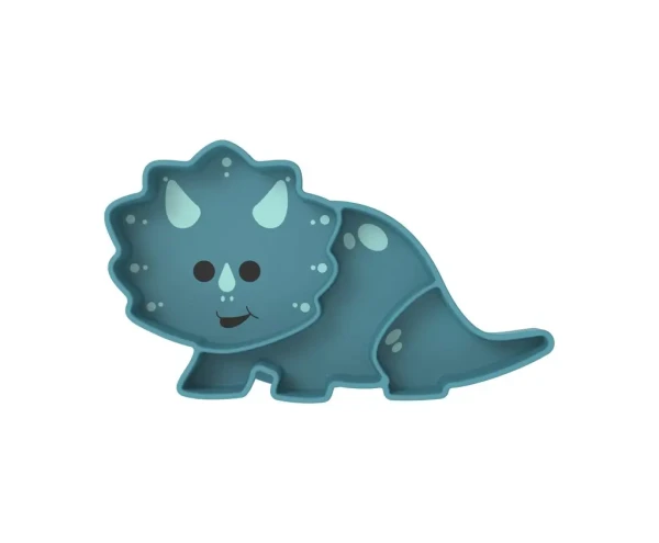 Silikonový dělený talířek s přísavkou - Luxe Dinosaur