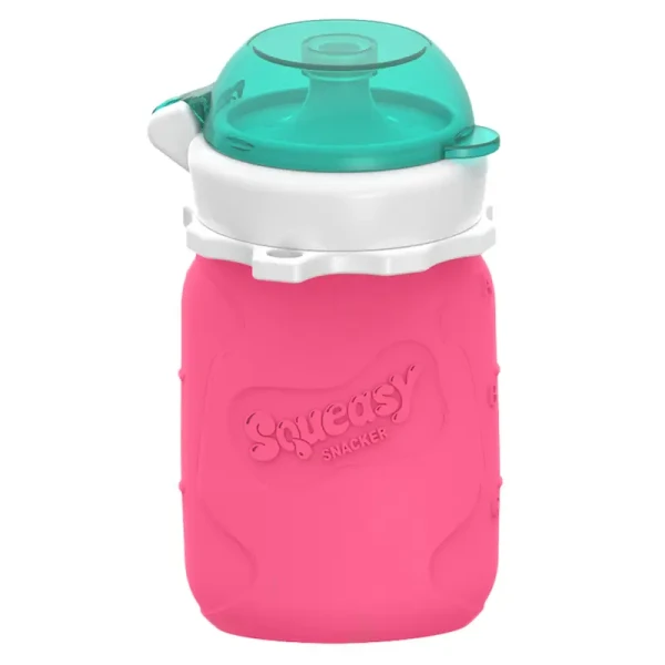 Squeasy Gear silikónová kapsička 104 ml ružová