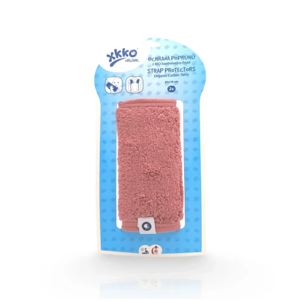XKKO Organic Ochrana popruhov nosidla alebo autosedačky XKKO Organic – Mesa Rose