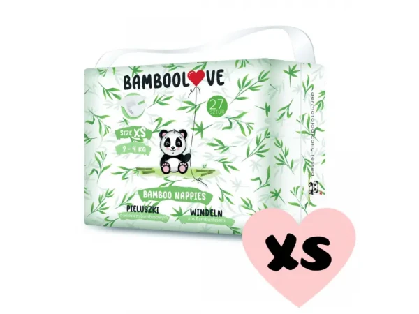 Bamboolove Pleny jednorázové bambus vel. XS 2-4 kg 27 ks
