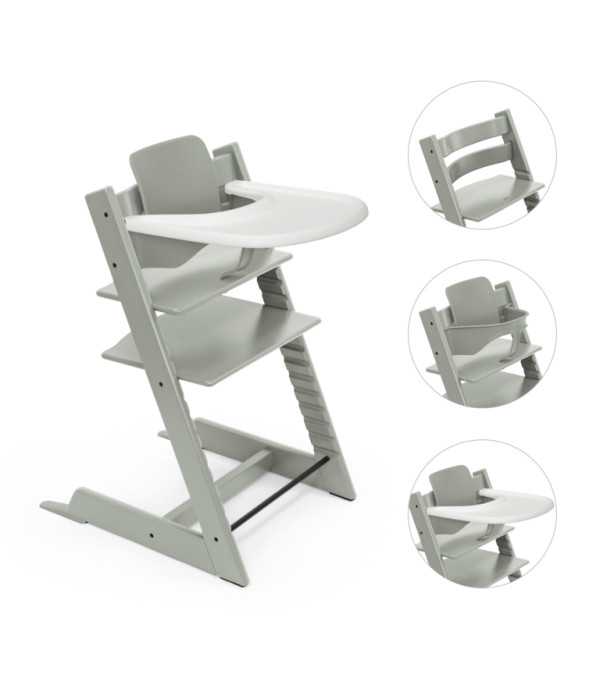 Stokke Tripp Trapp Bundle Stolička + baby set + pultík Glacier Green