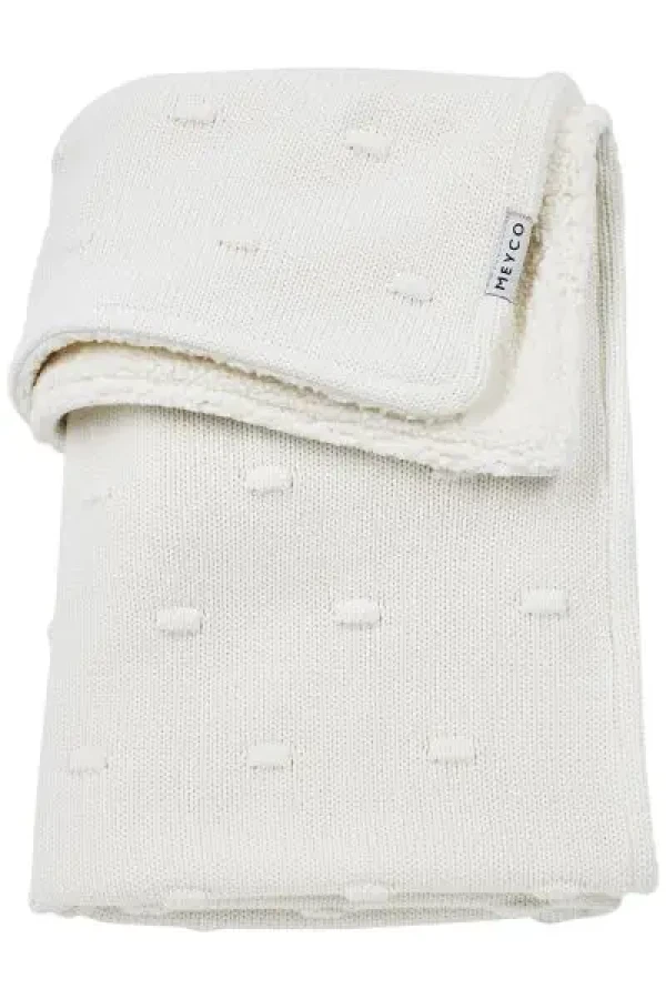 Deka Knots Teddy fleece - Off white