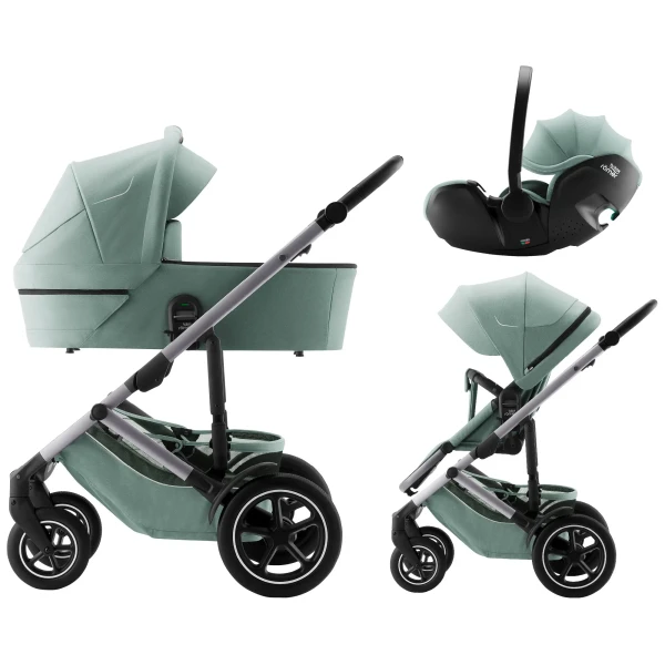 BRITAX Set kočík Smile 5Z + hlboká korba + autosedačka Baby-Safe PRO, Jade Green