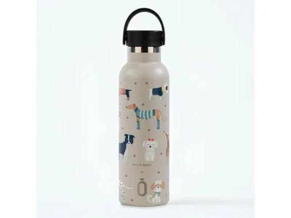 Runbott Termofľaša 600 ml Dogs Taupe
