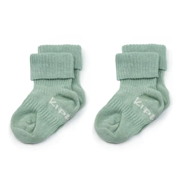 KipKep Dětské ponožky Stay-on-Socks 0-6m 2páry Pale Green