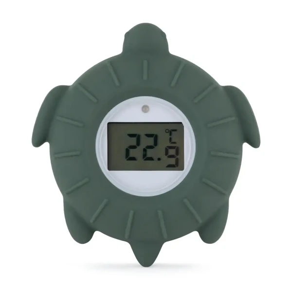 PETITE&MARS Teploměr silikonový digitální  Turtle Terry Misty Green 0m+