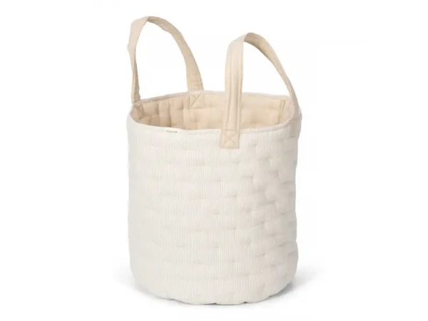 Little Dutch Košík textilný veľký Pure Soft Beige Stripe