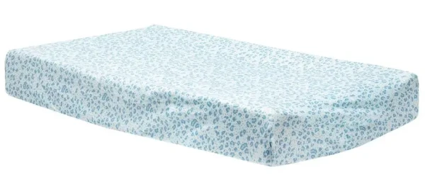 Bebe-Jou Jersey návlek na malou podložku Bébé-Jou Leopard Blue, 75x45