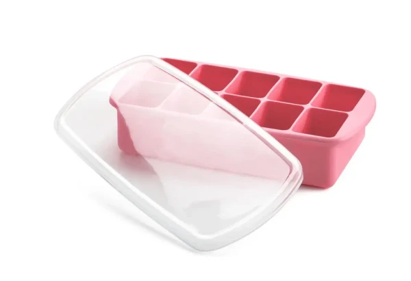 Silikonová mrazící forma na příkrmy - růžová