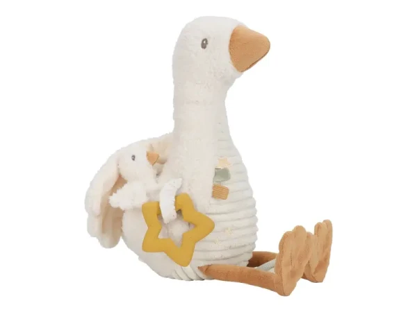 Little Dutch Husa plyšová s aktivitami Newborn Naturals