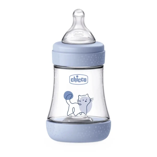 CHICCO Fľaša dojčenská antikoliková Perfect5 150 ml chlapec pomalý prietok 0m+