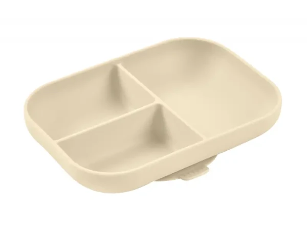 Beaba Talíř silikonový dělený s přísavkou Clay