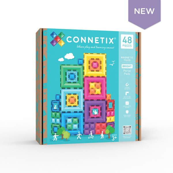 Connetix Magnetická stavebnica - Bright Portal Pack 48 ks