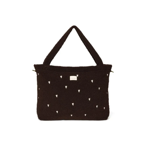 STUDIO NOOS - Teddy DIAPER BAG - prebaľovacia taška Chocolate Hearts