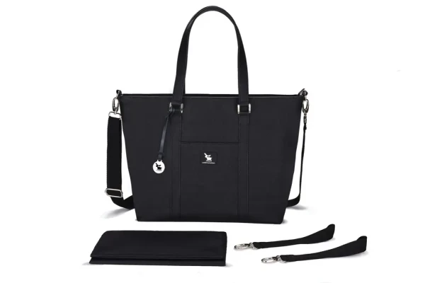 COTTONMOOSE Taška na kočík SHOPPER BAG Black